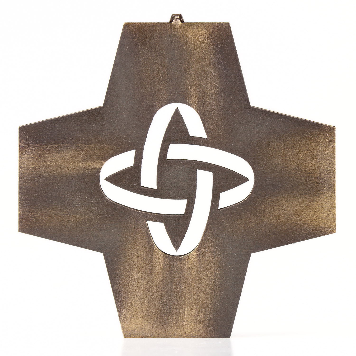 Kreuz Goldhochzeit Symbol verbundene Ringe